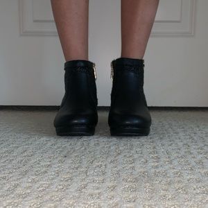 Girls black Michael Kors booties